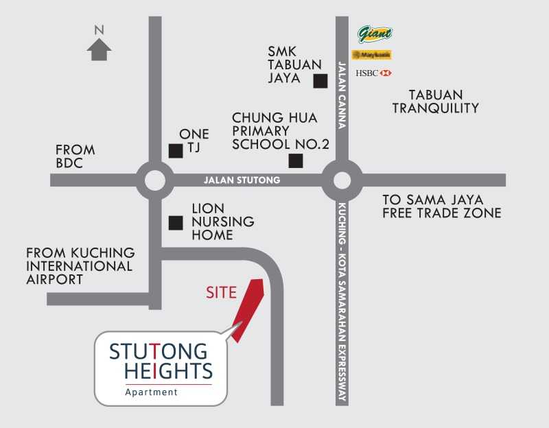 Stutong Heights Apartment 1 Locality Plan