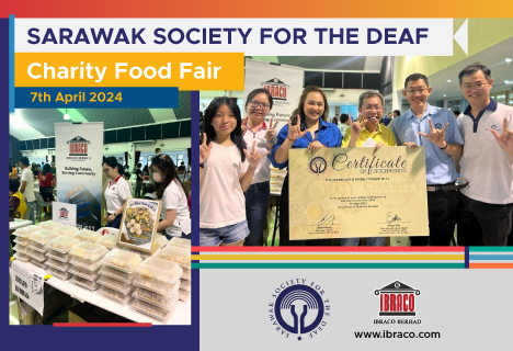 Ibraco Comes in Support at Sarawak Society For The Deaf Charity Food Fair